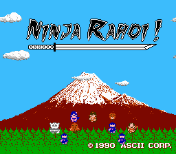 Ninja Rahoi! (english translation) Title Screen